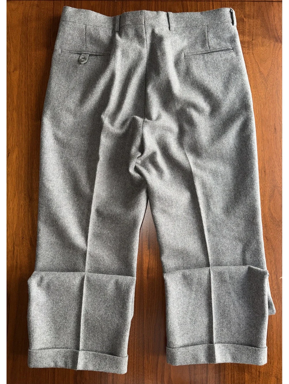 Stanley Blacker Gray Wool Blend Dress Pants - Size 35